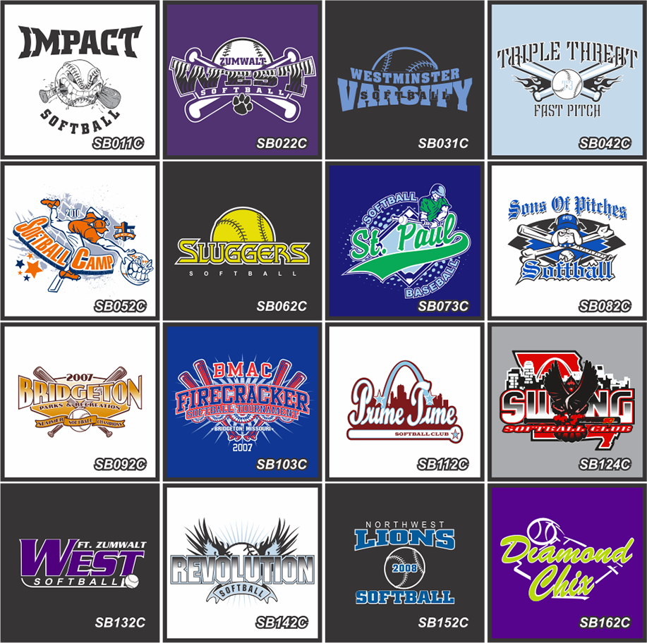 Softball Uniform Logos 90
